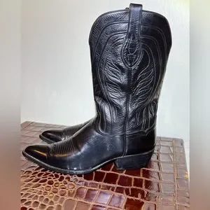 T.O. Stanley Cowboy Boots 10.5E T.O Stanley Hornback Lizard Cowboy Boots, size 7.5/8,D  main image 4